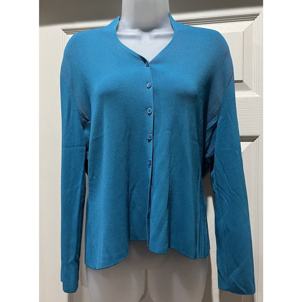 Venini Green Long Sleeve Cardigan Sweater Women’s Size XL